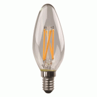 Λάμπα led κεράκι crossed filament E14 4,5W 220-240V θερμό φως 2700k 480lm δέσμης 360° 25000h