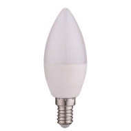 Λάμπα κεράκι led E14 6W 220-240V ενδιάμεσο φως 4000k 520lm δέσμης 200° σε συσκευασία 2 τμχ.