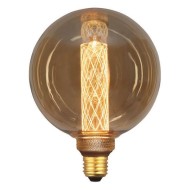 Λάμπα led globe filament G125 E27 3,5W 220-240V θερμό φως 2000k 120lm 360° gold glass dimmable