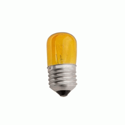Λάμπα νυκτός T30 E27 5W 220-240V 50/60Hz 25lm κίτρινη διάρκειας 1000h