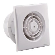 Εξαεριστήρας μπάνιου ULTRA THIN PANEL Φ100mm 12W 220-240V 130m3/h με κλαπέτο σε λευκό χρώμα