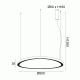 ΚΡΕΜΑΣΤΟ ΦΩΤΙΣΤΙΚΟ LED HARMONY 44W CCT 4670LM ΛΕΥΚΟ ΑΛΟΥΜΙΝΙΟ IP20 D60xH120cm