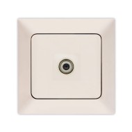 Πρίζα TV F connector σε μπεζ χρώμα NE-AD Πρίζα TV F connector σε μπεζ χρώμα NE-AD