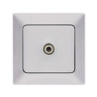 Πρίζα TV F connector NE-AD νίκελ ματ