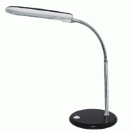 Led φωτιστικό γραφείου μαύρο 5W 4000k λευκό φως με PVC καλώδιο από μέταλλο και πλαστικό