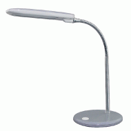 Led φωτιστικό γραφείου γκρι 5W 4000k λευκό φως με PVC καλώδιο από μέταλλο και πλαστικό