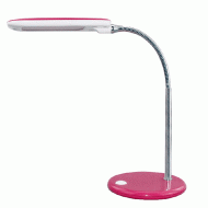 Led φωτιστικό γραφείου ροζ 5W 4000k λευκό φως με PVC καλώδιο από μέταλλο και πλαστικό