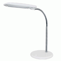 Led φωτιστικό γραφείου λευκό 5W 4000k λευκό φως με PVC καλώδιο από μέταλλο και πλαστικό