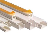 Κανάλι καλωδίων αυτοκόλλητο διατομής 12x12 πλαστικό 2m