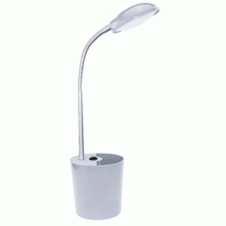 Φωτιστικό γραφείου LED SMD 5W 4000k γκρι από μέταλλο και πλαστικό με μολυβοθήκη Φωτιστικό γραφείου LED SMD 5W 4000k γκρι από μέταλλο και πλαστικό με μολυβοθήκη