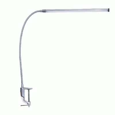 Led φωτιστικό γραφείου ασημί 5W 4000k ενδιάμεσο λευκό φως με Clip touch Dimmable