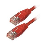 Καλώδιο δικτύου UTP CAT-5 κατηγορίας 5e 2xRJ45 κόκκινο 1m