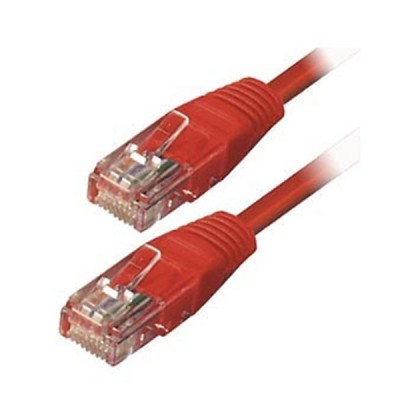 Καλώδιο δικτύου UTP CAT-5 κατηγορίας 5e 2xRJ45 κόκκινο 1m
