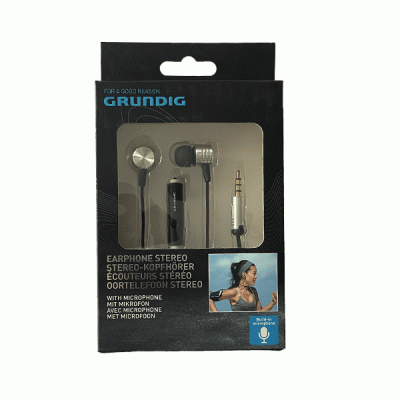 Ακουστικά handsfree ενδωτιαία Grundig Gold 16318 Handsfree 95dB 32Ohm 20KHz με καλώδιο 1.2m