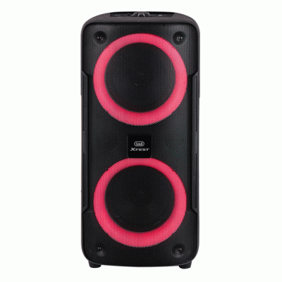 Karaoke Set Trevi Xf 440 με φωτειζόμενα ηχεία οθόνη LED και επαναφορτιζόμενη μπαταρία