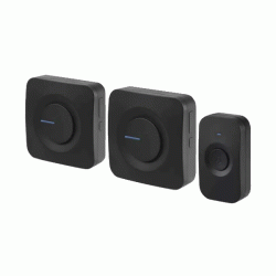 Ασύρματο κουδούνι μπαταρίας Invictus Inv-007-2 90dB με 2 βάσεις και εμβέλεια 200m