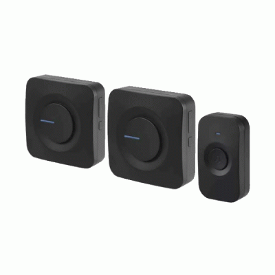 Ασύρματο κουδούνι μπαταρίας Invictus Inv-007-2 90dB με 2 βάσεις και εμβέλεια 200m