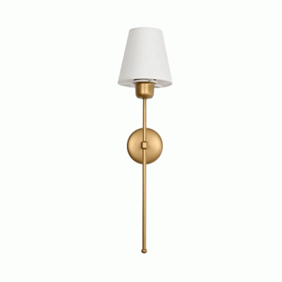 GloboStar® PAM 204-0112 Μοντέρνο Επιτοίχειο Φωτιστικό Aπλίκα Μονόφωτο 1 x E27 IP20 Μαύρο Μέταλλο με Μπεζ Ύφασμα - Μ23 x Π23 x Υ17cm