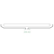 Λάμπα led tubes T8 G13 Ø26x1200mm 18W 230V 4000k ενδιάμεσο φως 1770lm με τροφοδοσία στα 2 άκρα