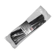 Δεματικά καλωδίων 250x4.8mm με προστασία (UV) από τον ήλιο & τις καιρικές συνθήκες μαύρο χρώμα