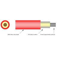 Καλώδιο SOLAR κόκκινο 1x6mm² για σύνδεση φωτοβολταϊκών μεγάλης αντοχής στην ηλιακή ακτινοβολία