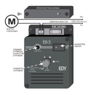 Ρυθμιστής στροφών κινητήρων ΕD-3 μαύρο 230V 2,5KW με προρύθμιση ελάχιστων στροφών