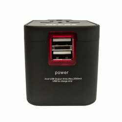 Αντάπτορας Universal Arcas Ta-01 Travel με θύρες Usb κατάλληλος για περισσότερες από 150 χώρες