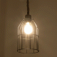 GloboStar® TALAH 203-0009 Vintage Κρεμαστό Φωτιστικό Σχοινί Μονόφωτο 1 x E27 IP20 Μαύρο Μέταλλο με Μπεζ Σχοινί - Μ15.5 x Π15.5 x Υ30cm