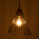 GloboStar® ARCWIRE 203-0015 Μοντέρνο Κρεμαστό Φωτιστικό Πλέγμα Μονόφωτο 1 x E27 IP20 Μαύρο Μέταλλο - Μ25 x Π25 x Υ30cm