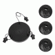 GloboStar® YASAM 203-0022 Vintage Κρεμαστό Φωτιστικό Σχοινί Τρίφωτο 3 x E27 IP20 Μαύρο Σχοινί - Μ35 x Π35 x Υ80cm