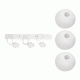 GloboStar® YASAM 203-0027 Vintage Κρεμαστό Φωτιστικό Σχοινί Τρίφωτο 3 x E27 IP20 Λευκό Σχοινί - Μ55 x Π25 x Υ80cm