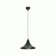 GloboStar® BELFRY 203-0078 Μοντέρνο Κρεμαστό Φωτιστικό Καμπάνα Μονόφωτο 1 x E27 IP20 Μαύρο Πλαστικό - Μ29.5 x Π29.5 x Υ90cm