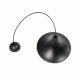 GloboStar® BELFRY 203-0078 Μοντέρνο Κρεμαστό Φωτιστικό Καμπάνα Μονόφωτο 1 x E27 IP20 Μαύρο Πλαστικό - Μ29.5 x Π29.5 x Υ90cm