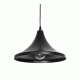 GloboStar® BELFRY 203-0078 Μοντέρνο Κρεμαστό Φωτιστικό Καμπάνα Μονόφωτο 1 x E27 IP20 Μαύρο Πλαστικό - Μ29.5 x Π29.5 x Υ90cm
