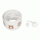 GloboStar® BEAR 204-0003 Παιδικό Κρεμαστό Φωτιστικό Φιγούρα Μονόφωτο 1 x E27 IP20 Λευκό Ύφασμα - Μ30 x Π30 x Υ70cm