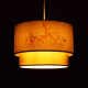 GloboStar® GIRAFFE 204-0008 Παιδικό Κρεμαστό Φωτιστικό Φιγούρα Μονόφωτο 1 x E27 IP20 Λευκό & Γκρι Ύφασμα - Μ30 x Π30 x Υ70cm