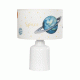 GloboStar® SATURN 204-0030 Παιδικό Eπιτραπέζιο Φωτιστικό Φιγούρα Μονόφωτο 1 x E27 IP20 Μπεζ Ύφασμα - Μ24 x Π24 x Υ32cm