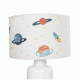 GloboStar® SATURN 204-0030 Παιδικό Eπιτραπέζιο Φωτιστικό Φιγούρα Μονόφωτο 1 x E27 IP20 Μπεζ Ύφασμα - Μ24 x Π24 x Υ32cm