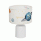 GloboStar® SATURN 204-0030 Παιδικό Eπιτραπέζιο Φωτιστικό Φιγούρα Μονόφωτο 1 x E27 IP20 Μπεζ Ύφασμα - Μ24 x Π24 x Υ32cm