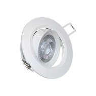 Φωτιστικό LED σποτ ψευδοροφής 7W 230V πλαστικό στρόγγυλο 3000k θερμό λευκό φως 560lumen