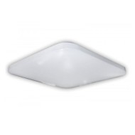 Πλαφονιέρα LED SMD τετράγωνη λευκή 15W 230V 4000K ενδιάμεσο φως 280x280mm με ματ κάλυμμα plexiglass