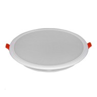 Led panel στρόγγυλο χωνευτό ψευδοροφής 15W 230V 3000k θερμό λευκό φως 1275lumen δέσμης 120°