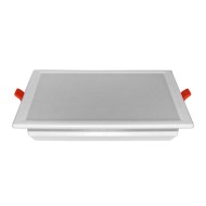 Led φωτιστικό ψευδοροφής λευκό τετράγωνο 15W 230V 3000k θερμό λευκό φως 1275lumen δέσμης 120°
