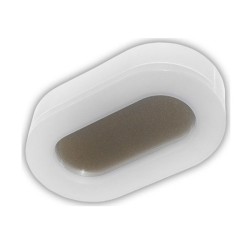 Led πλαφονιέρα λευκή οβάλ 11W 230V 4000k ενδιάμεσο φως 880lm περιμετρικού φωτισμού στεγανή IP65