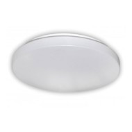 Πλαφονιέρα λευκή LED SMD ισχύος 24W 230V Φ340mm 4000K ενδιάμεσο φως με ματ κάλυμμα πλεξιγκλάς