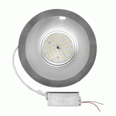 Led panel στρόγγυλο σατινέ 26W ενδιάμεσο λευκό φως 4000k 2150lm δέσμης 120° ντιμαριζόμενο
