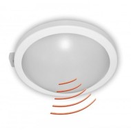 Led χελώνα στρογγυλή με ανιχνευτή κίνησης μικροκυμάτων 15W 230V 4000k ενδιάμεσο φως 1200lm IP64
