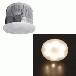 Led σποτ χωνευτό σατινέ 6x3W θερμό φως δέσμης 45° από γυαλί οπαλίνα με τροφοδοτικό