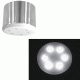 Σποτ Led εξωτερικής τοποθέτησης μεταλλικό 6x3W ψυχρό φως δέσμης 30° σατινέ με γυαλί οπαλίνα Σποτ Led εξωτερικής τοποθέτησης μεταλλικό 6x3W ψυχρό φως δέσμης 30° σατινέ με γυαλί οπαλίνα