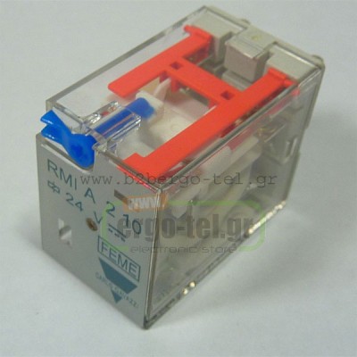 Μικρορελέ τετράγωνο 10A CARLO GAVAZZI RMIA210 2C/O 110V DC 8 ποδιών με ενσωματωμένο LED